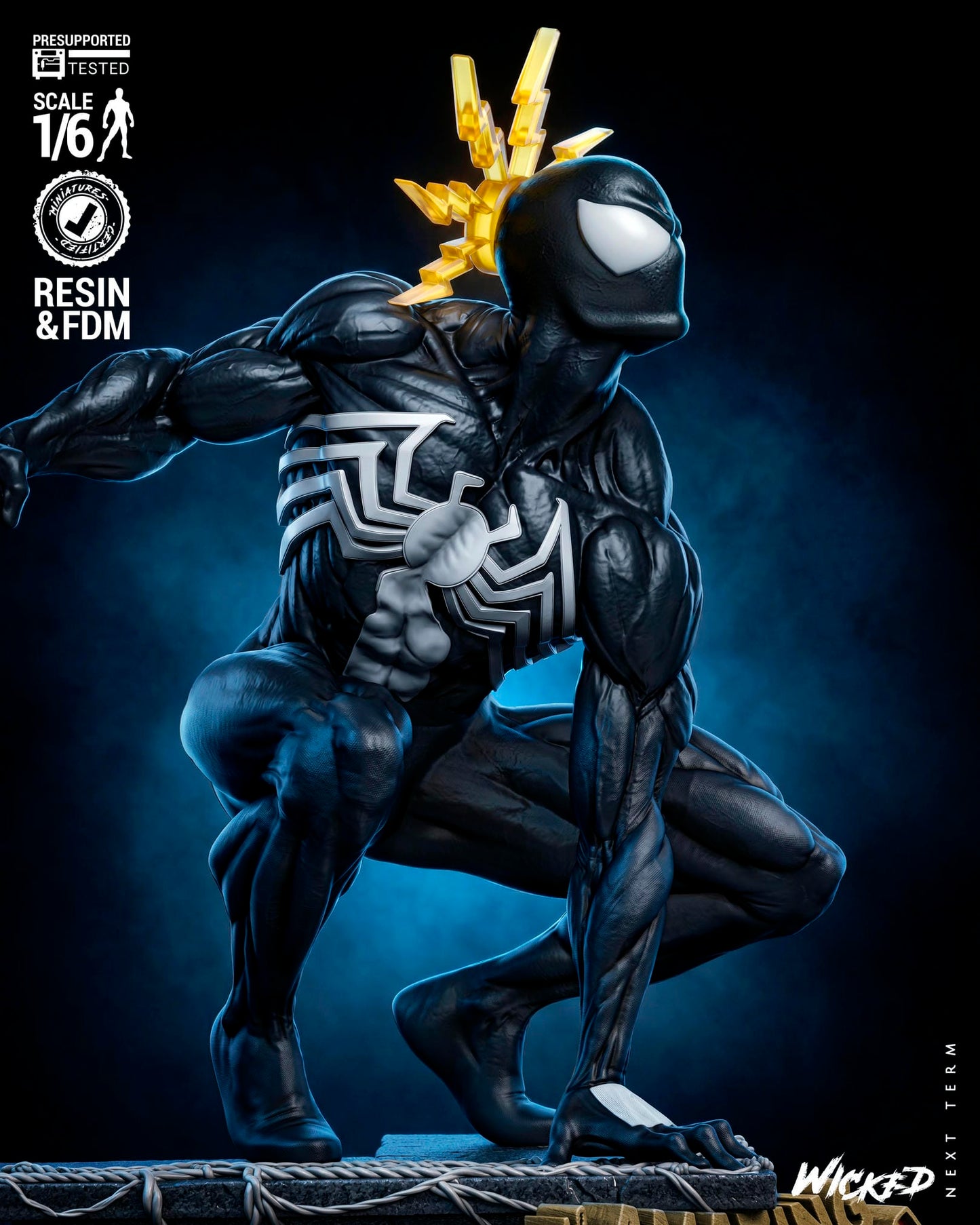 Spider-man (Kraven's Last Hunt) Sculpt -3d Printed Model Kit - Fan Art
