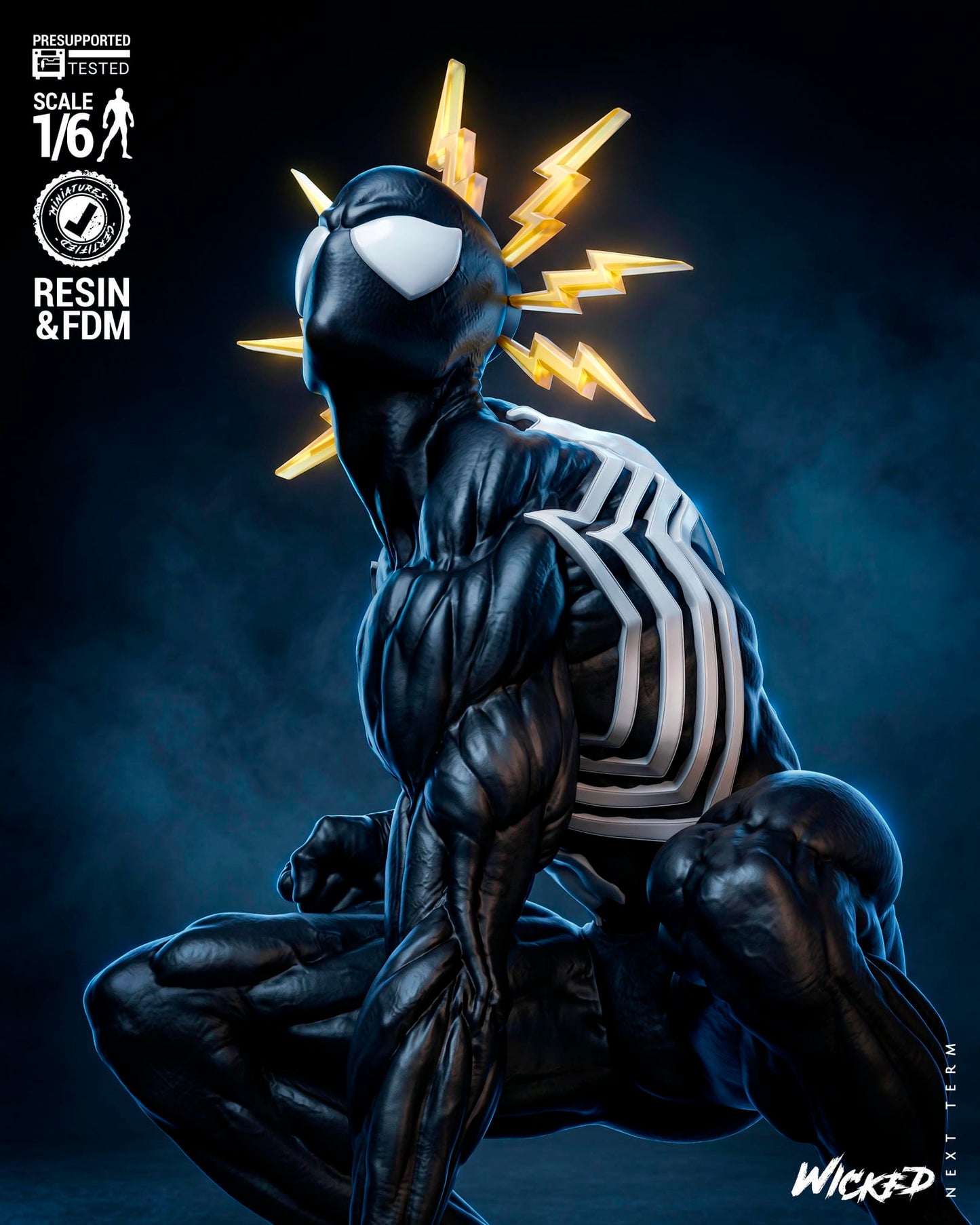 Spider-man (Kraven's Last Hunt) Sculpt -3d Printed Model Kit - Fan Art