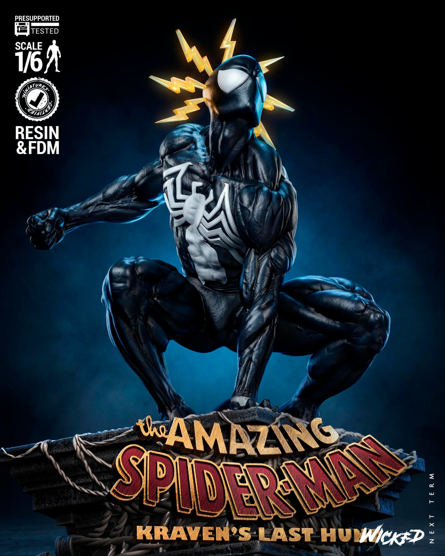 Spider-man (Kraven's Last Hunt) Sculpt -3d Printed Model Kit - Fan Art