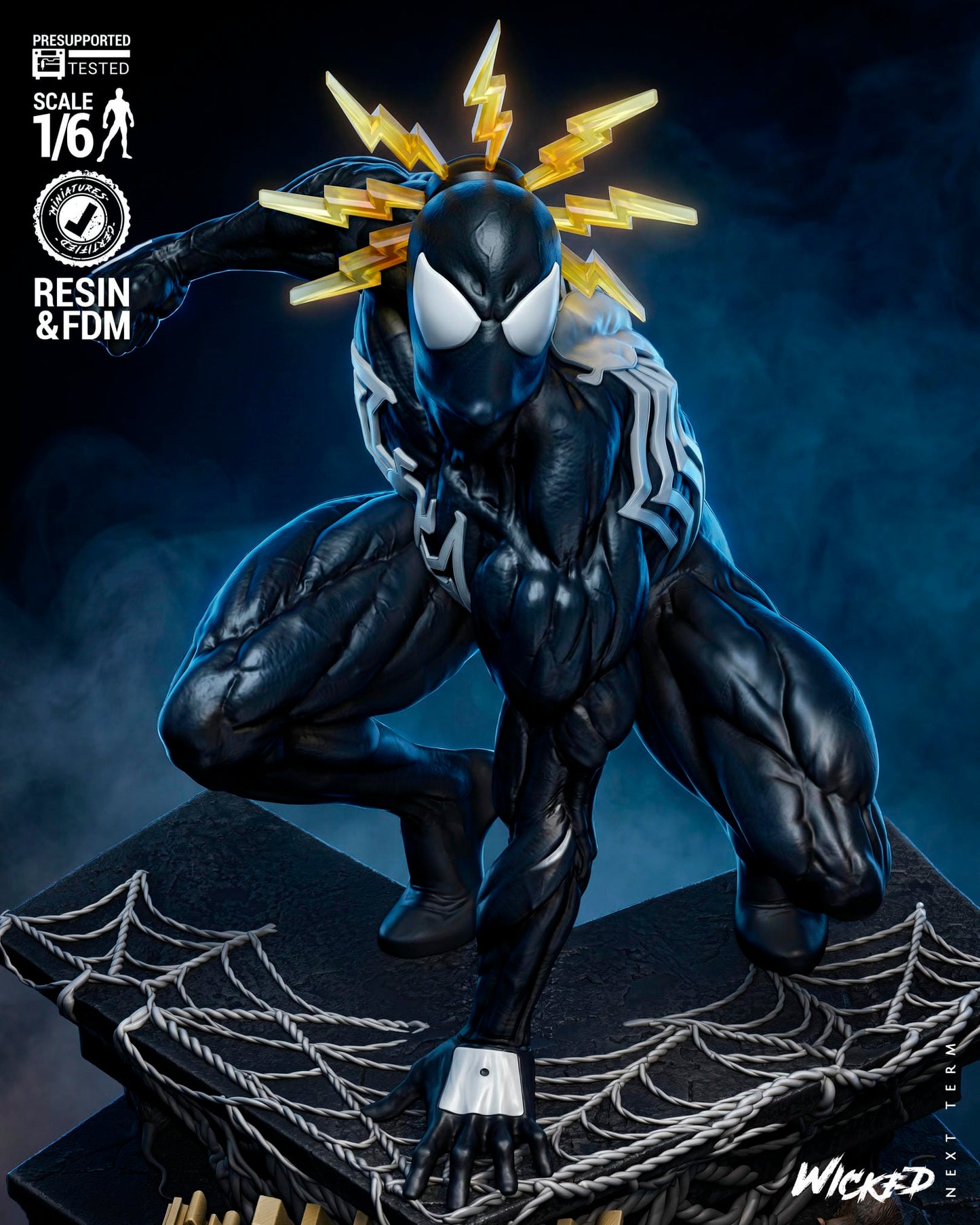 Spider-man (Kraven's Last Hunt) Sculpt -3d Printed Model Kit - Fan Art