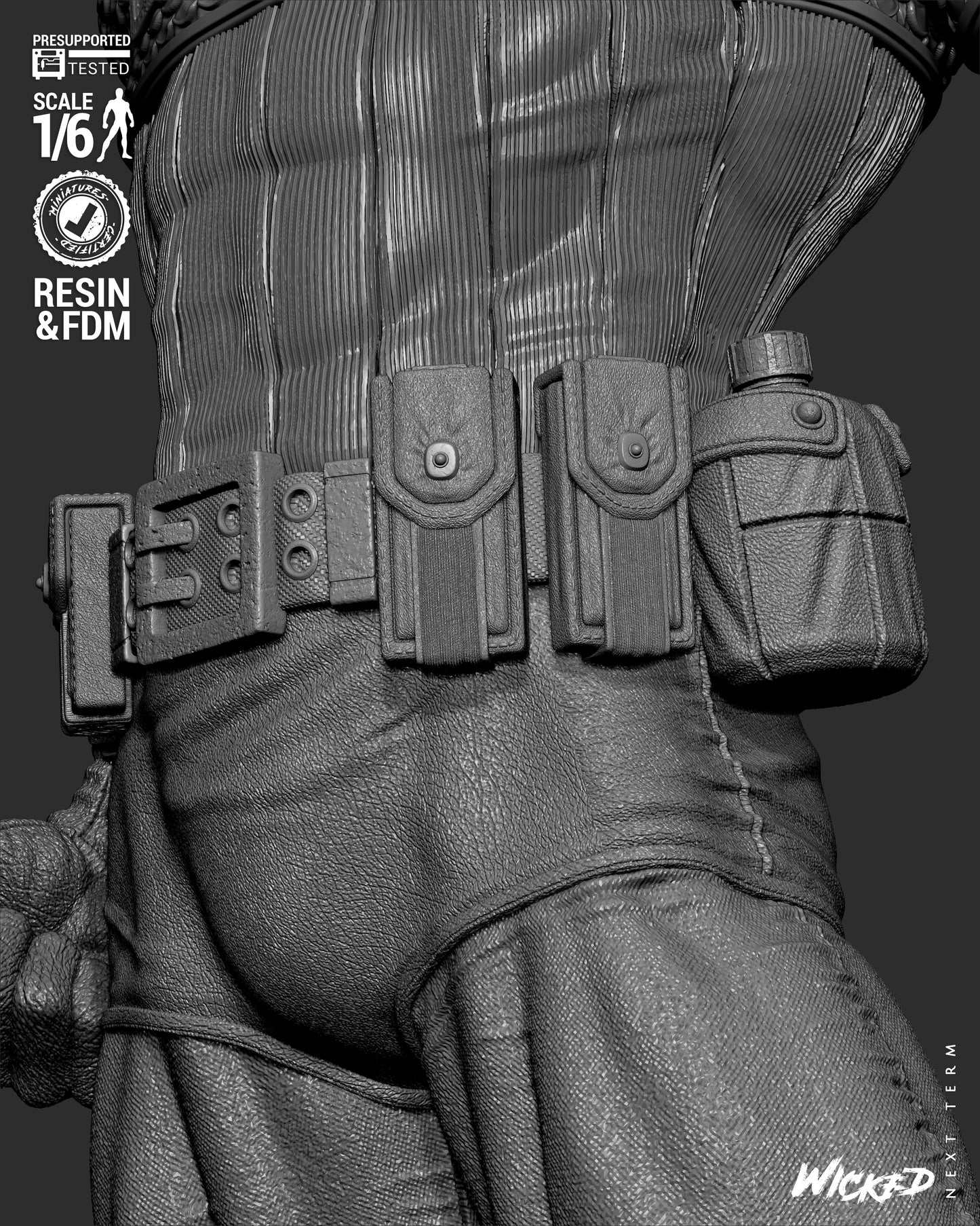 Captain America (Fan Art) Sculpt - 1:6 and 1:12 scale 3d Printed Model Kit