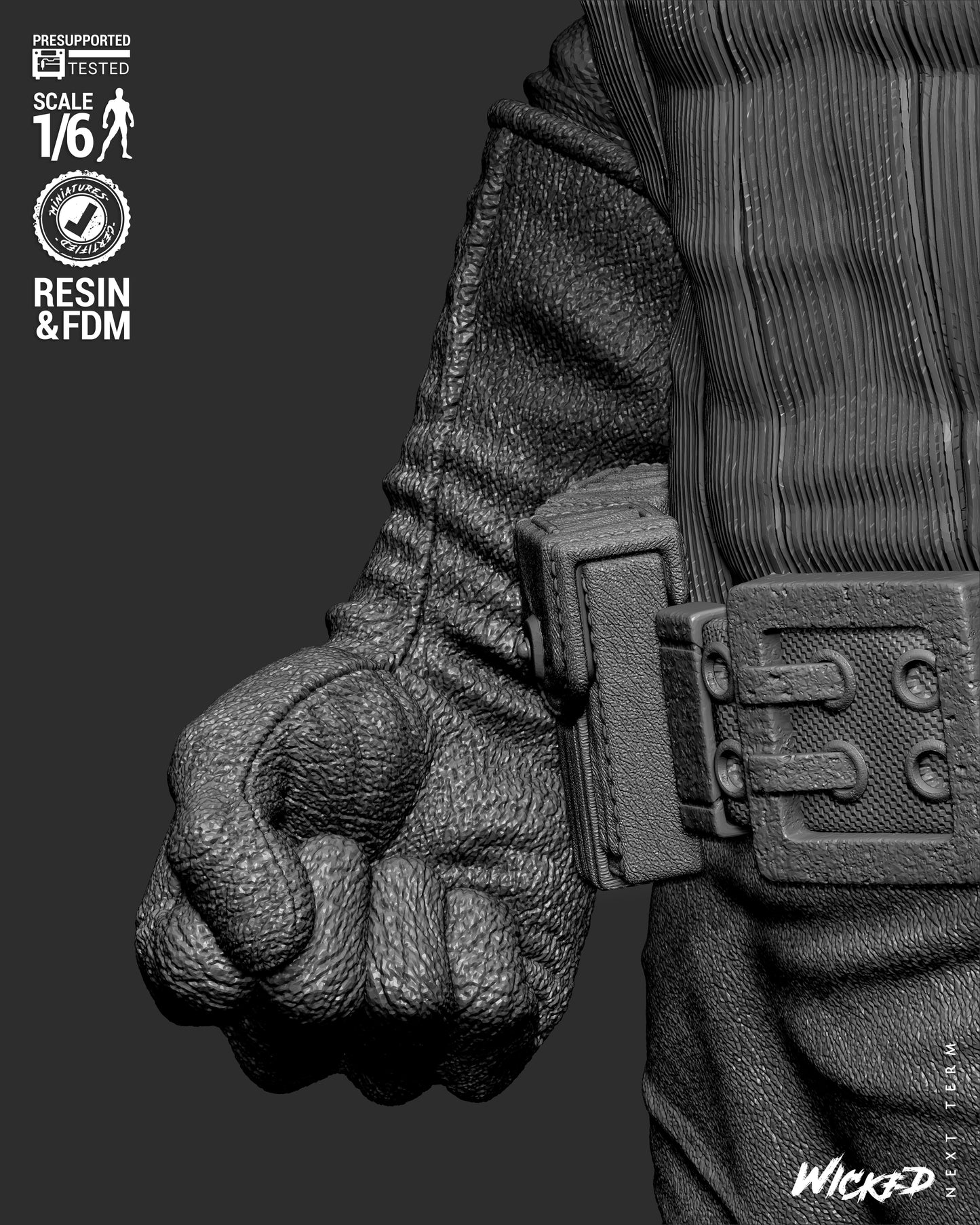 Captain America (Fan Art) Sculpt - 1:6 and 1:12 scale 3d Printed Model Kit
