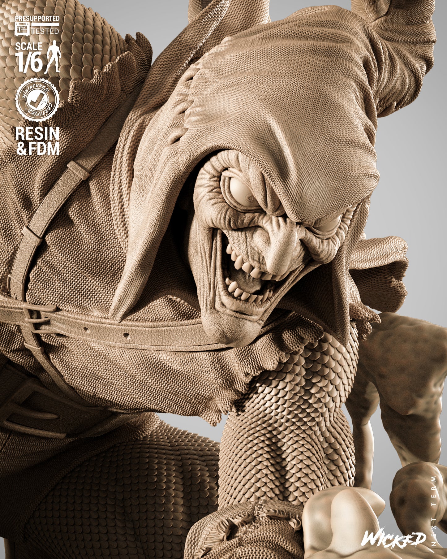 Hobgoblin (Fan Art) Sculpt - 1:6 and 1:12 scale 3d Printed Model Kit