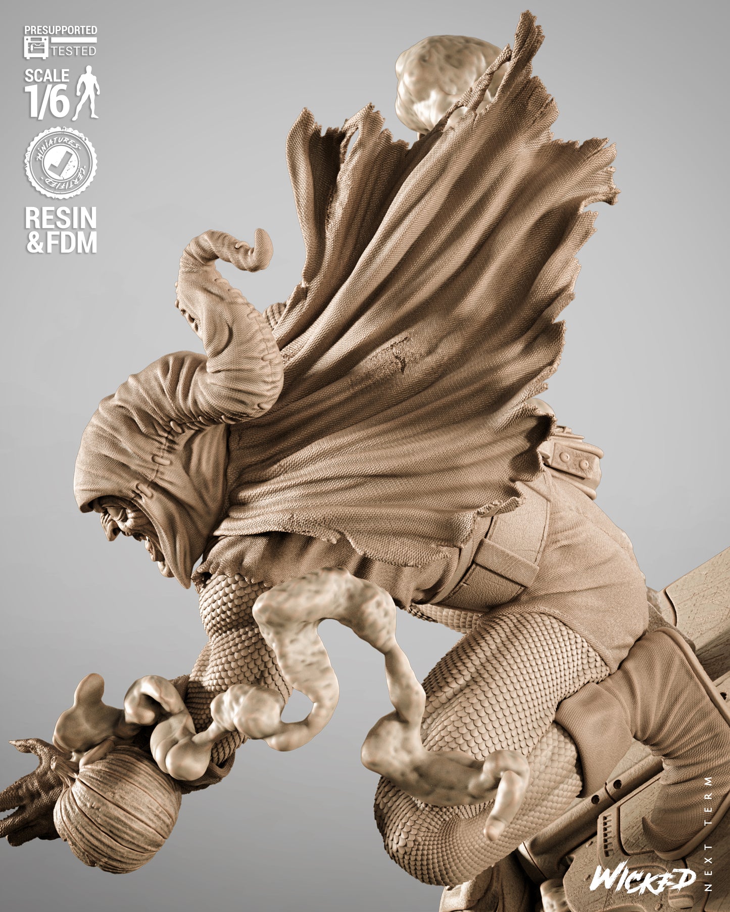 Hobgoblin (Fan Art) Sculpt - 1:6 and 1:12 scale 3d Printed Model Kit