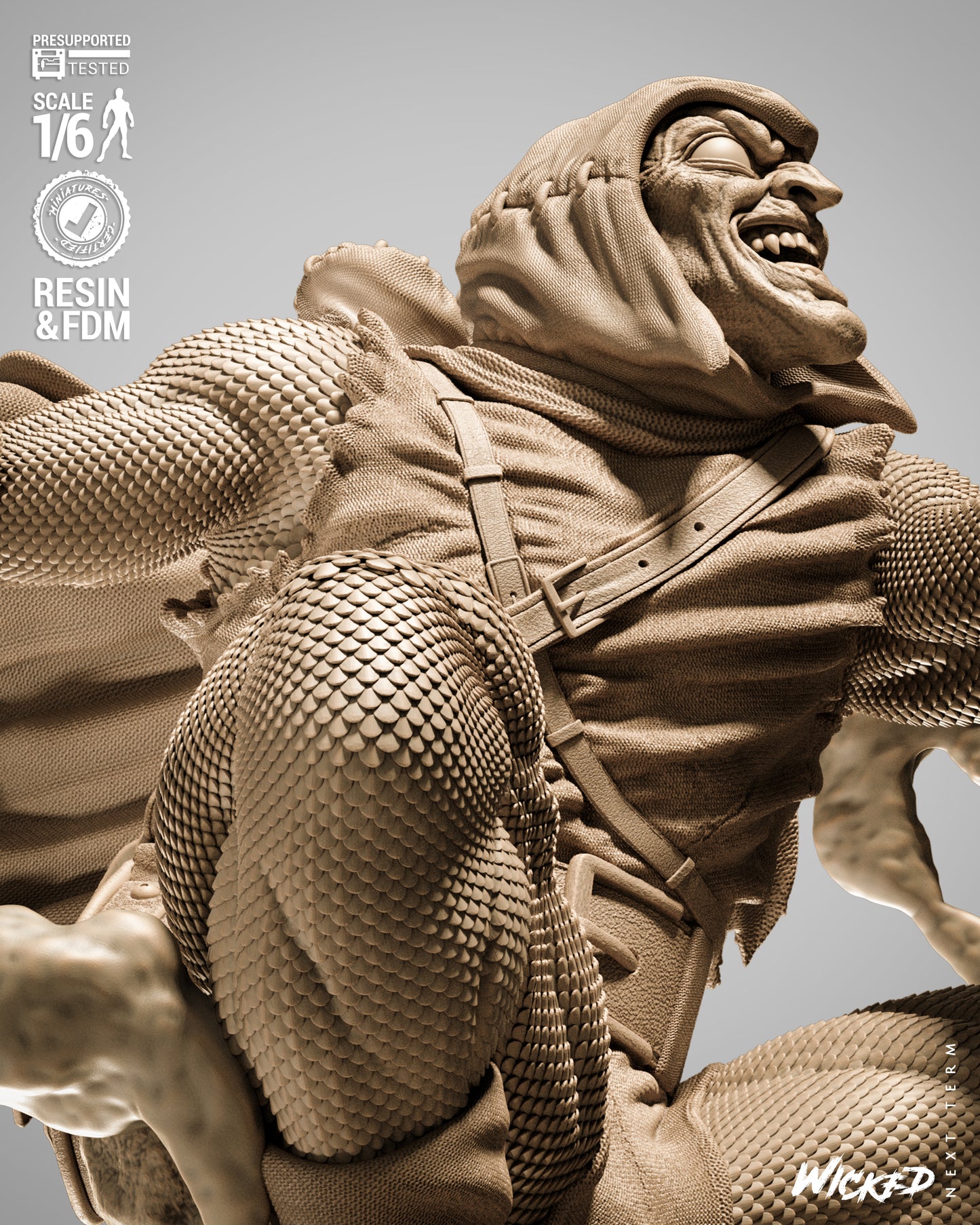 Hobgoblin (Fan Art) Sculpt - 1:6 and 1:12 scale 3d Printed Model Kit