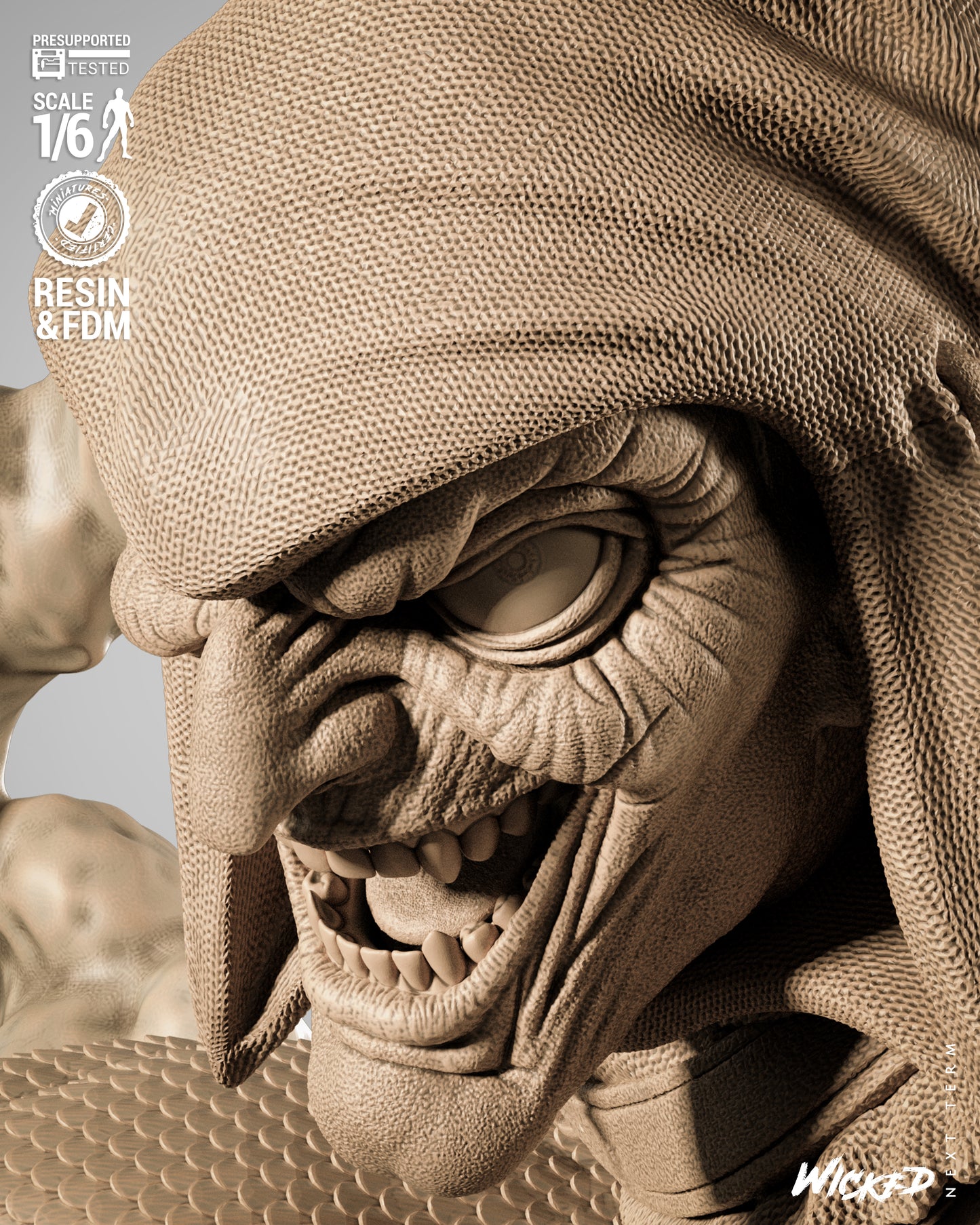 Hobgoblin (Fan Art) Sculpt - 1:6 and 1:12 scale 3d Printed Model Kit