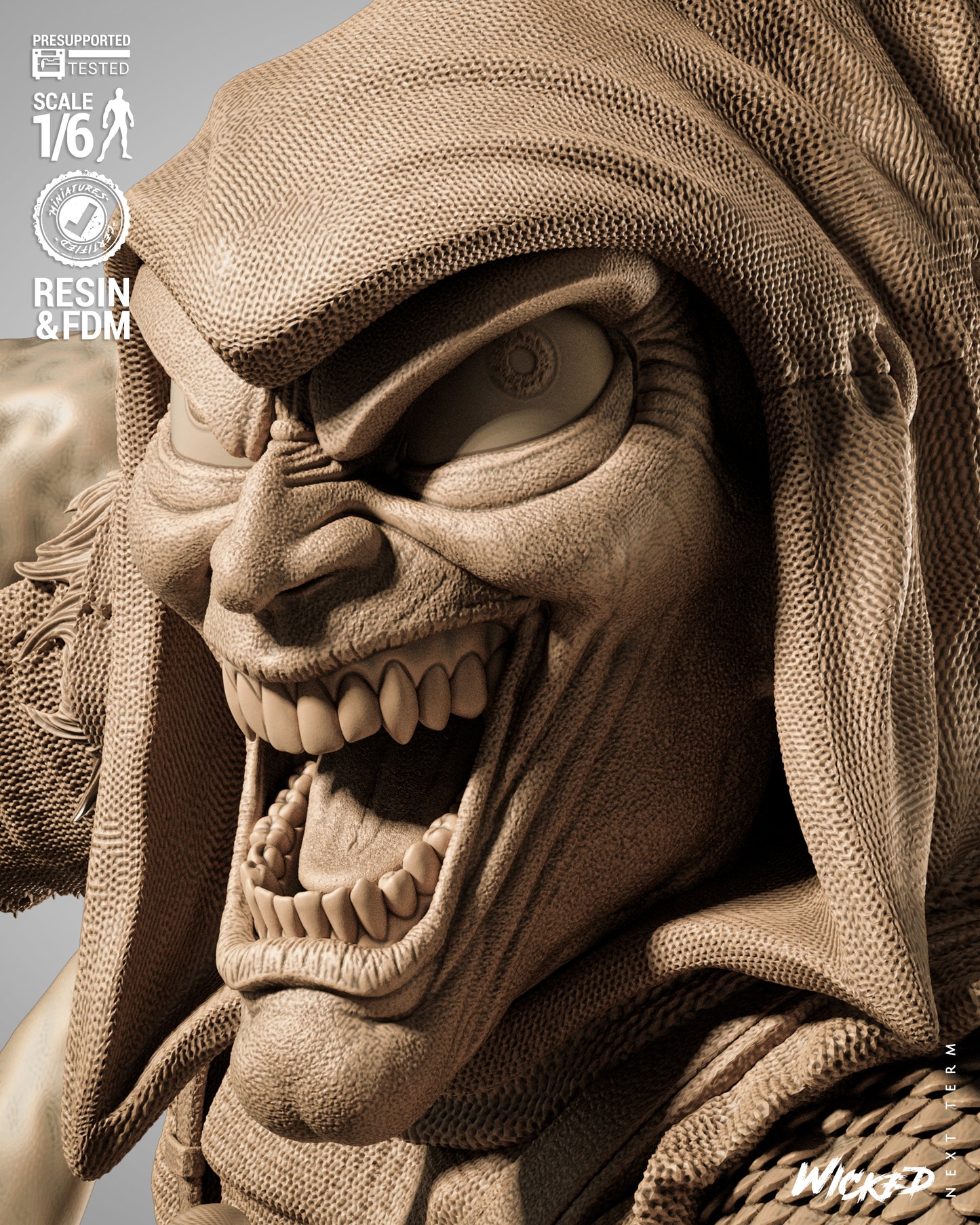 Hobgoblin (Fan Art) Sculpt - 1:6 and 1:12 scale 3d Printed Model Kit