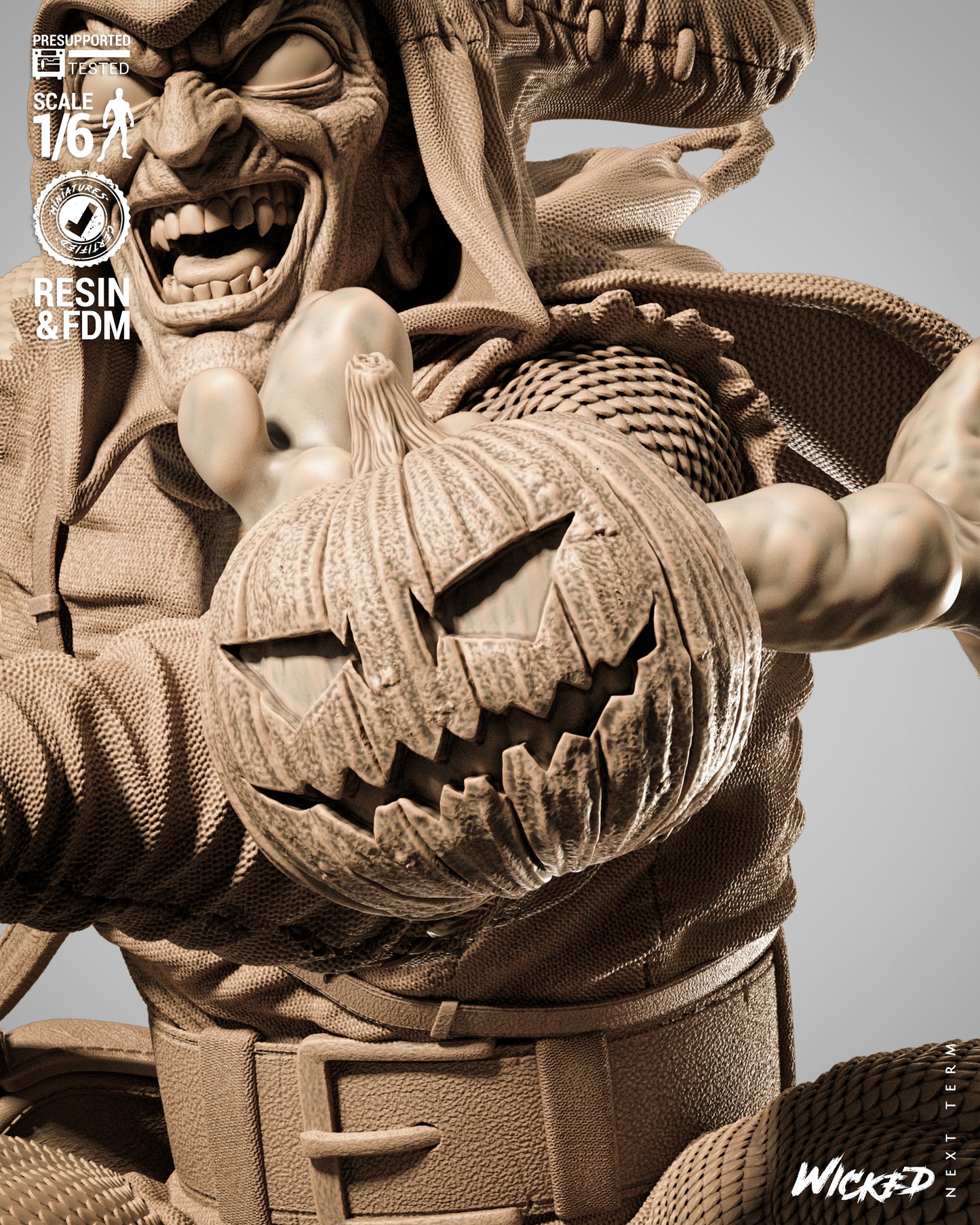 Hobgoblin (Fan Art) Sculpt - 1:6 and 1:12 scale 3d Printed Model Kit
