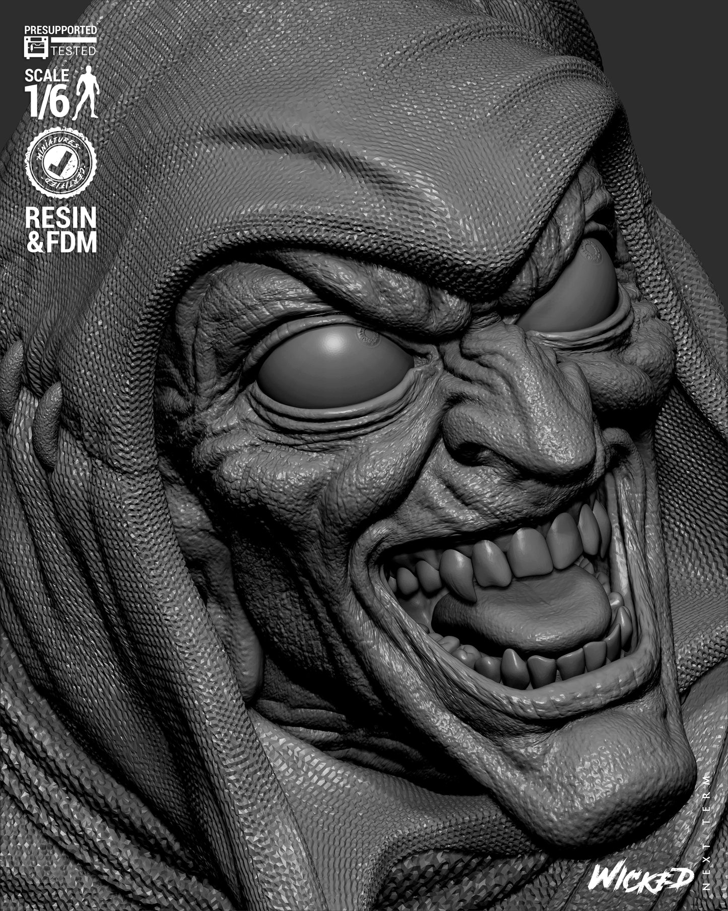 Hobgoblin (Fan Art) Sculpt - 1:6 and 1:12 scale 3d Printed Model Kit