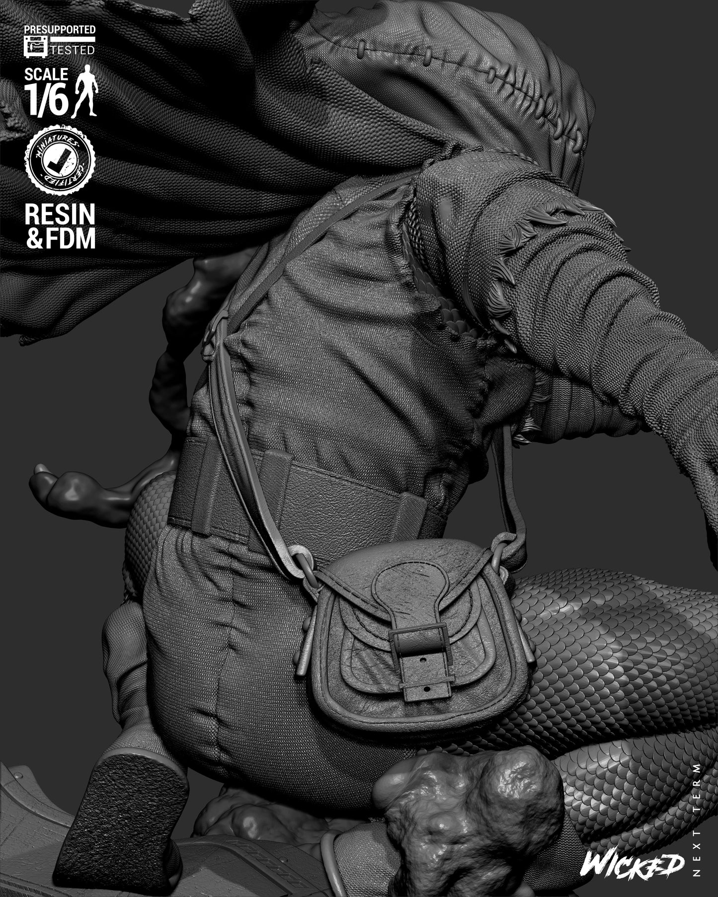 Hobgoblin (Fan Art) Sculpt - 1:6 and 1:12 scale 3d Printed Model Kit