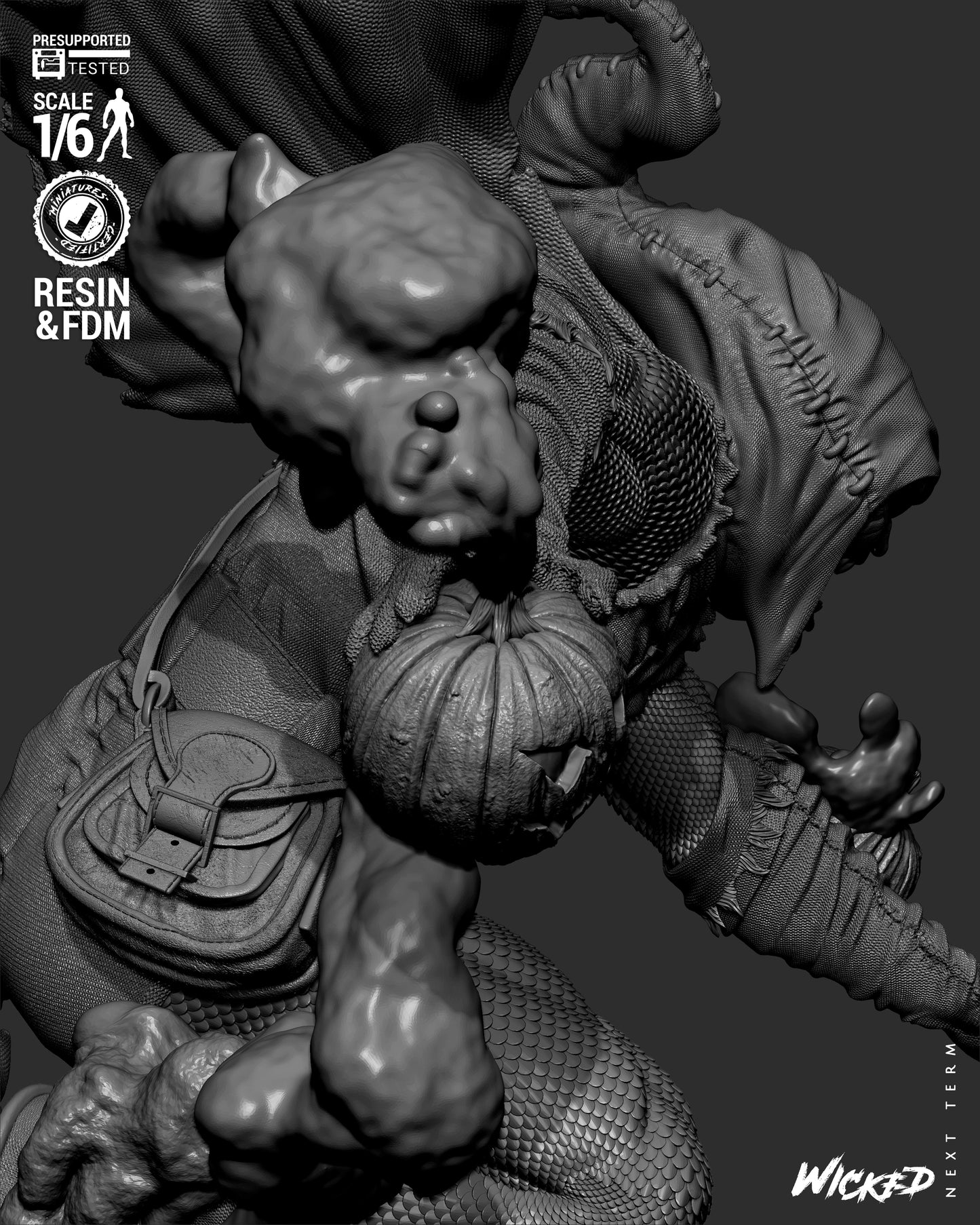 Hobgoblin (Fan Art) Sculpt - 1:6 and 1:12 scale 3d Printed Model Kit