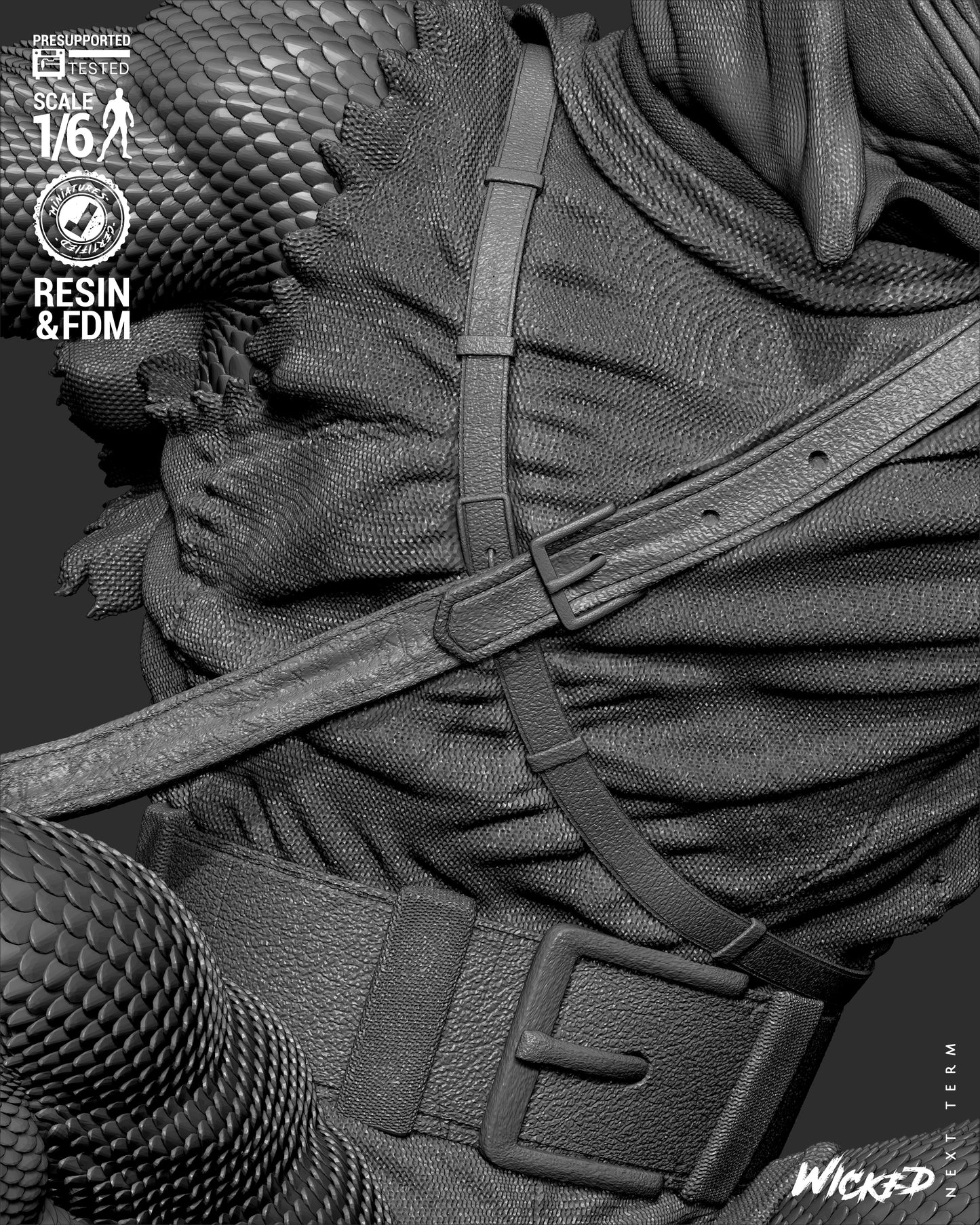 Hobgoblin (Fan Art) Sculpt - 1:6 and 1:12 scale 3d Printed Model Kit
