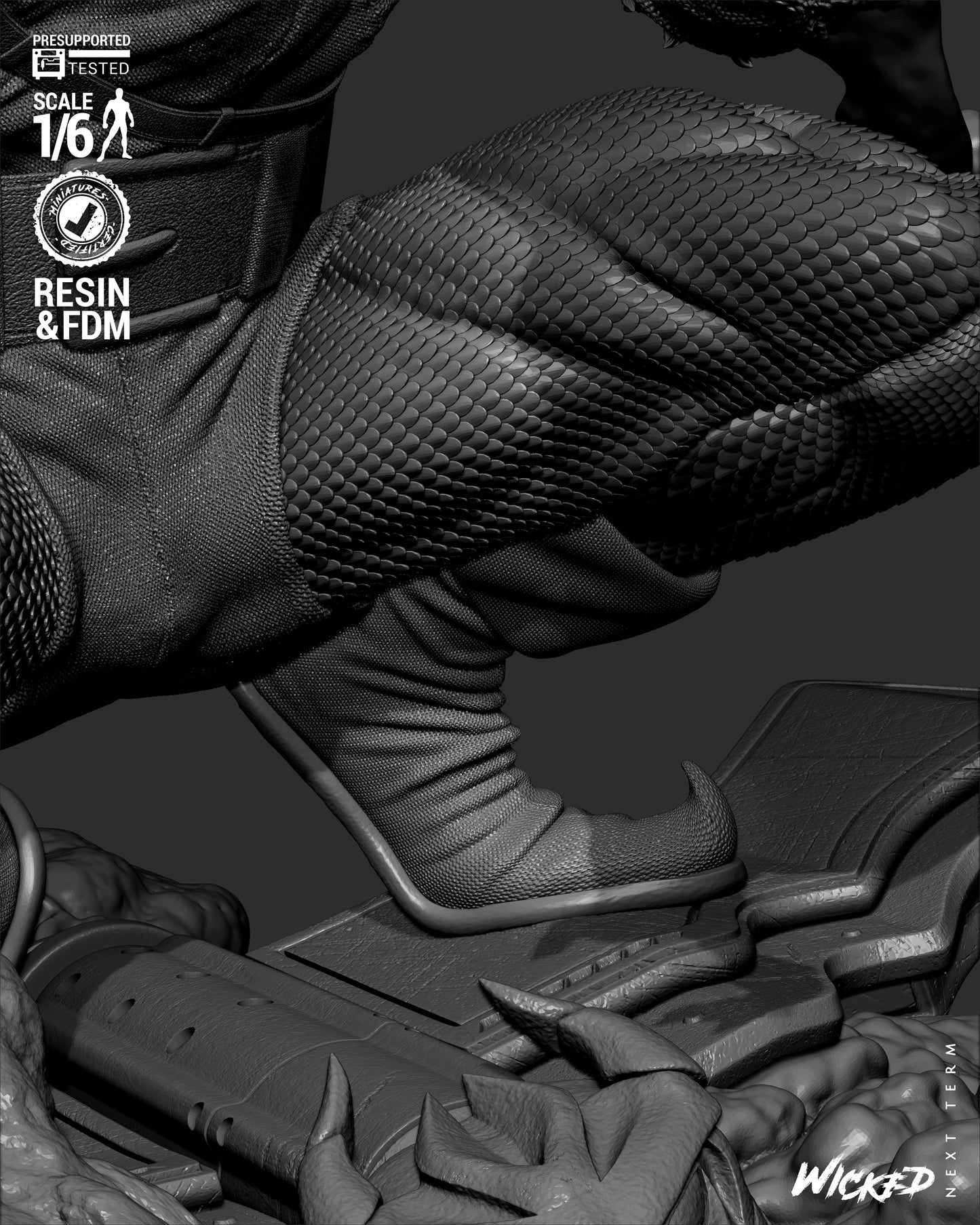 Hobgoblin (Fan Art) Sculpt - 1:6 and 1:12 scale 3d Printed Model Kit