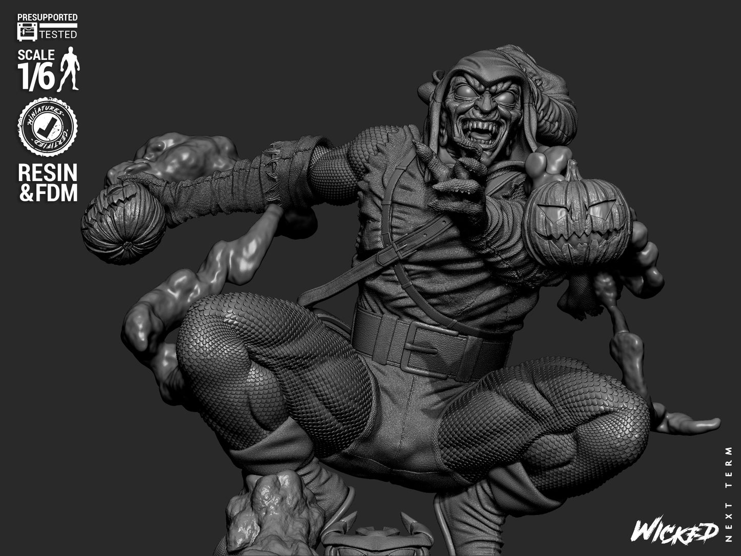 Hobgoblin (Fan Art) Sculpt - 1:6 and 1:12 scale 3d Printed Model Kit