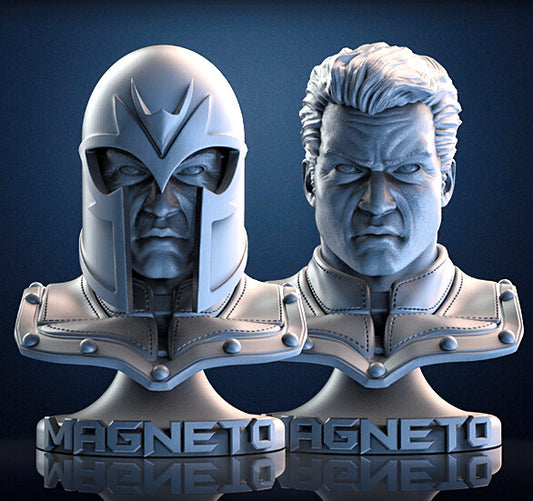 Magneto Bust - 200mm 3D printed Model Kit - Unpainted and Unassembled