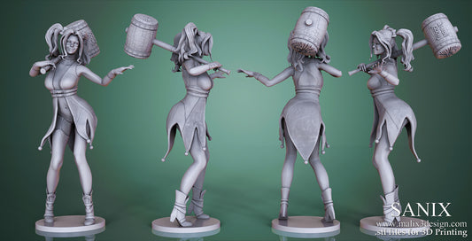 Harley Quinn 3D Model Statue - 208mm