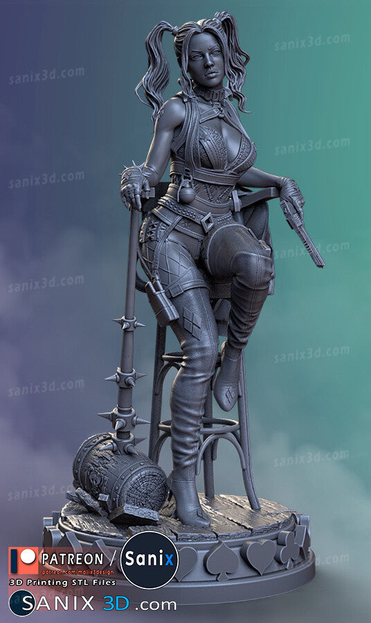Harley Quinn 3D Model Statue - 10th Scale