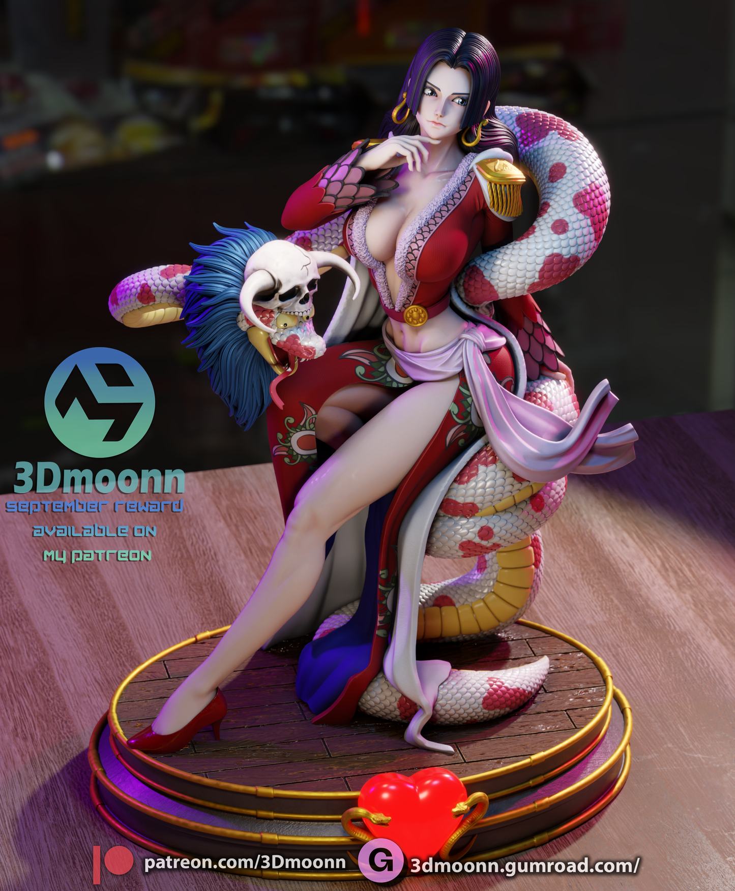 Boa Hancock (One Piece)- 3d Printed 1:6 model kit