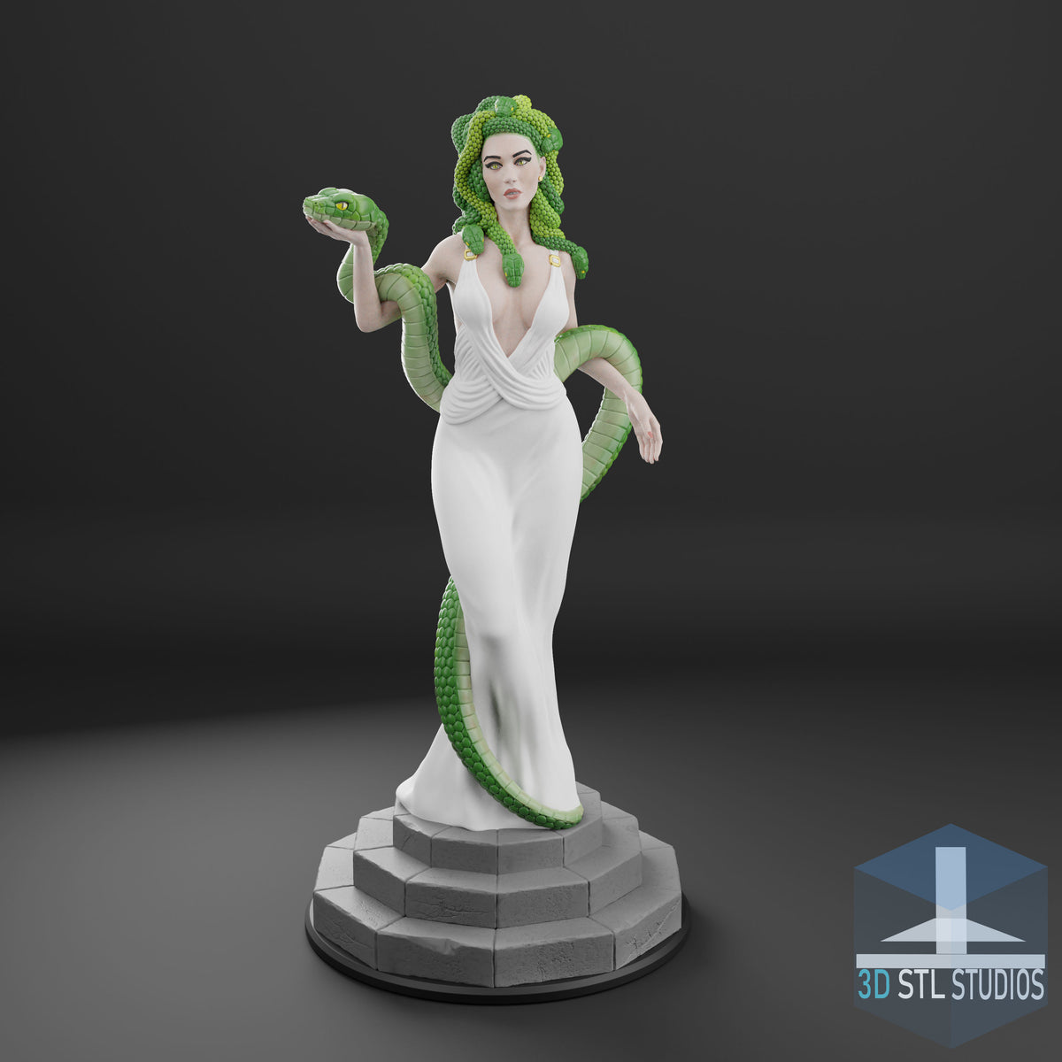 Medusa Statue - 3D printed kit - 10th scale