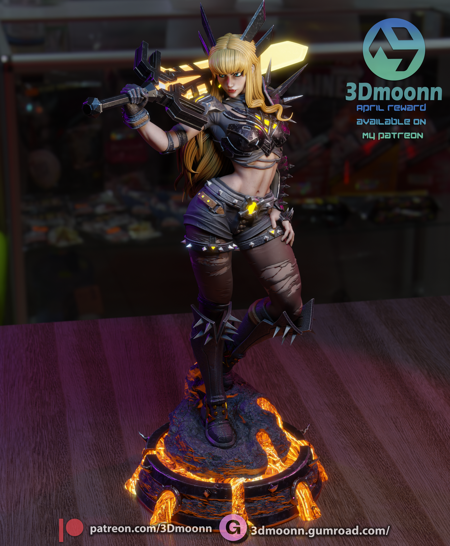 Magik - 3d Printed Statue Model Kit - unpainted and unassembled