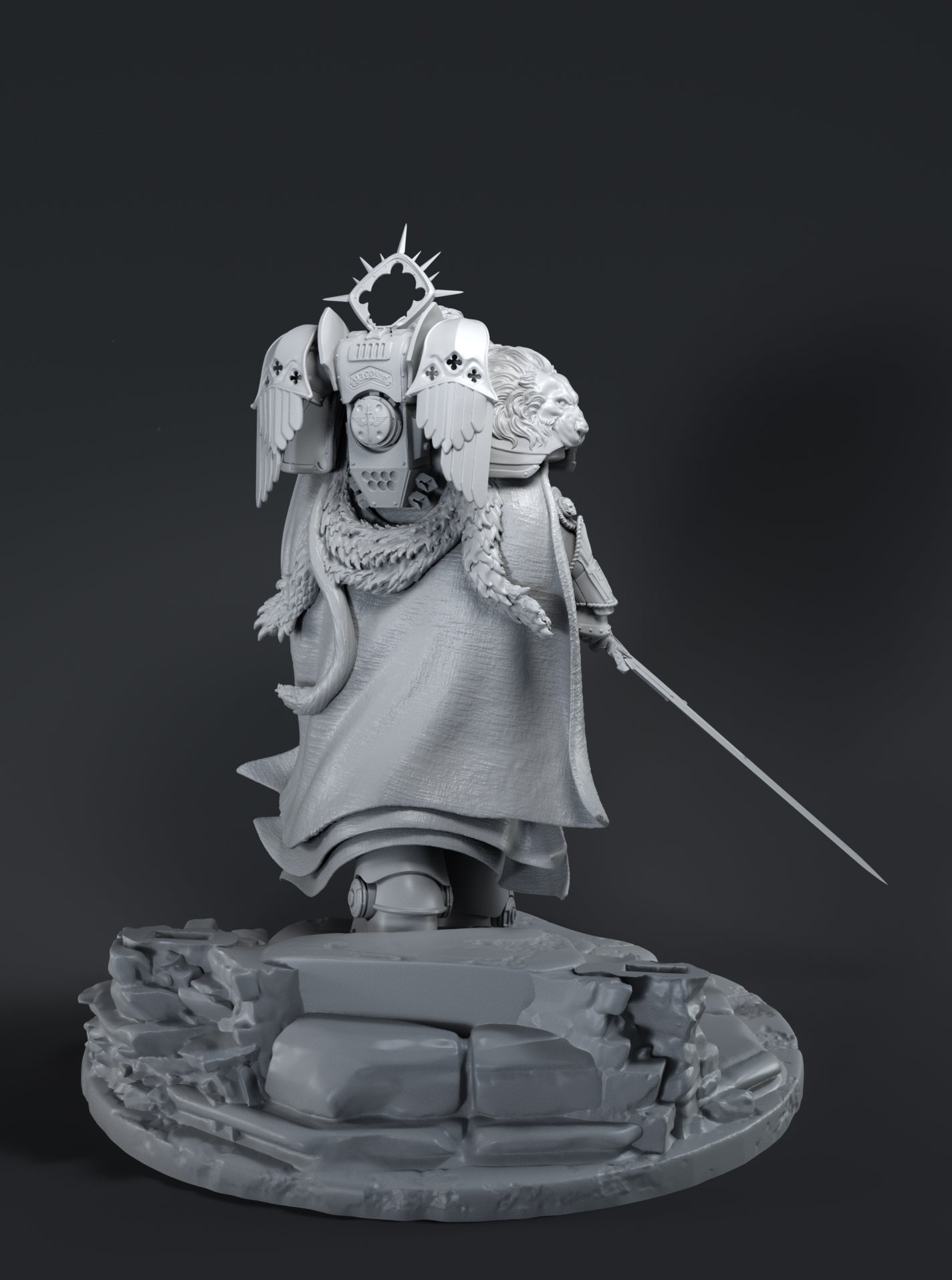 Lion El' Jonson 3D Printed model - Fan Art
