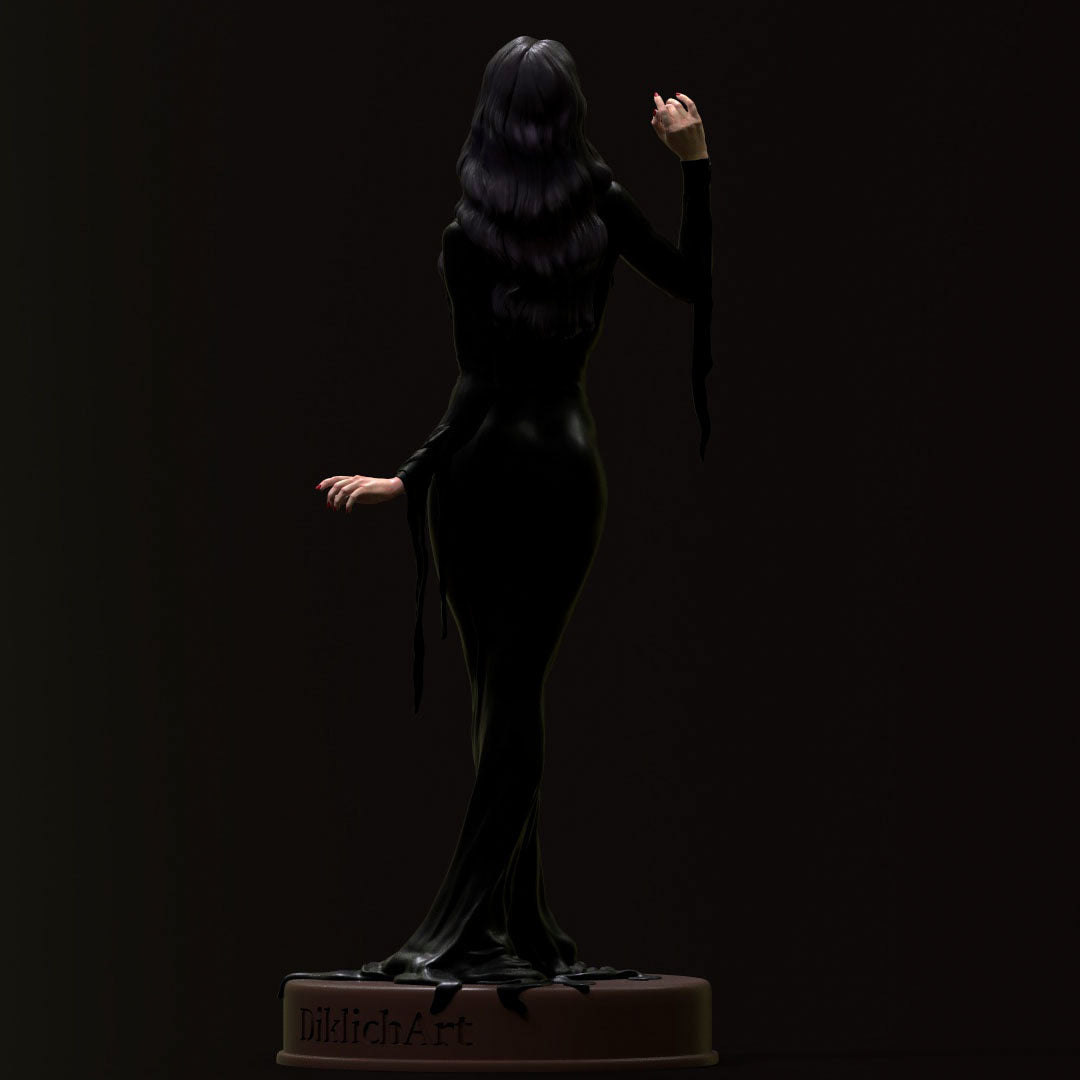 Morticia Addams - 3D Printed Statue Model Kit