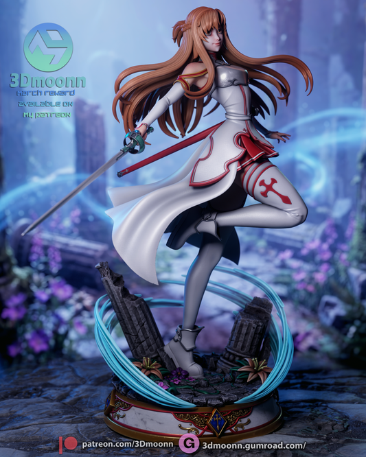 Asuna (Sword Art Online) - 3D Printed Statue model kit (Fan Art)