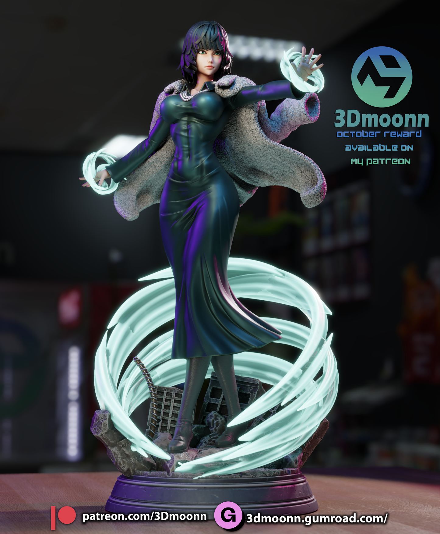 Fubuki (One Punch Man) - 3d Printed 1:6 model kit (Fan Art)