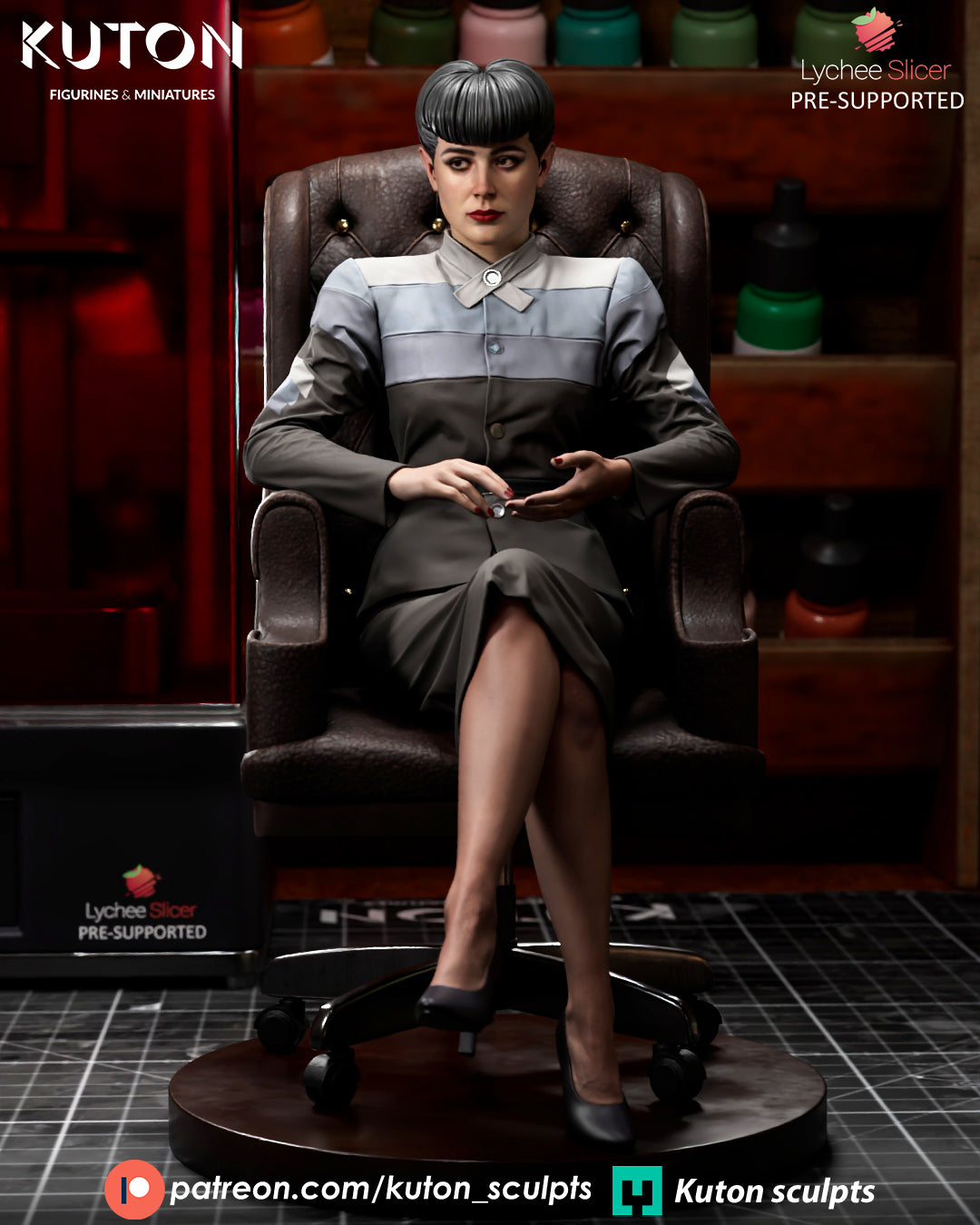 Rachael (Blade Runner) 3D Printed Model Kit - 1:10 Scale