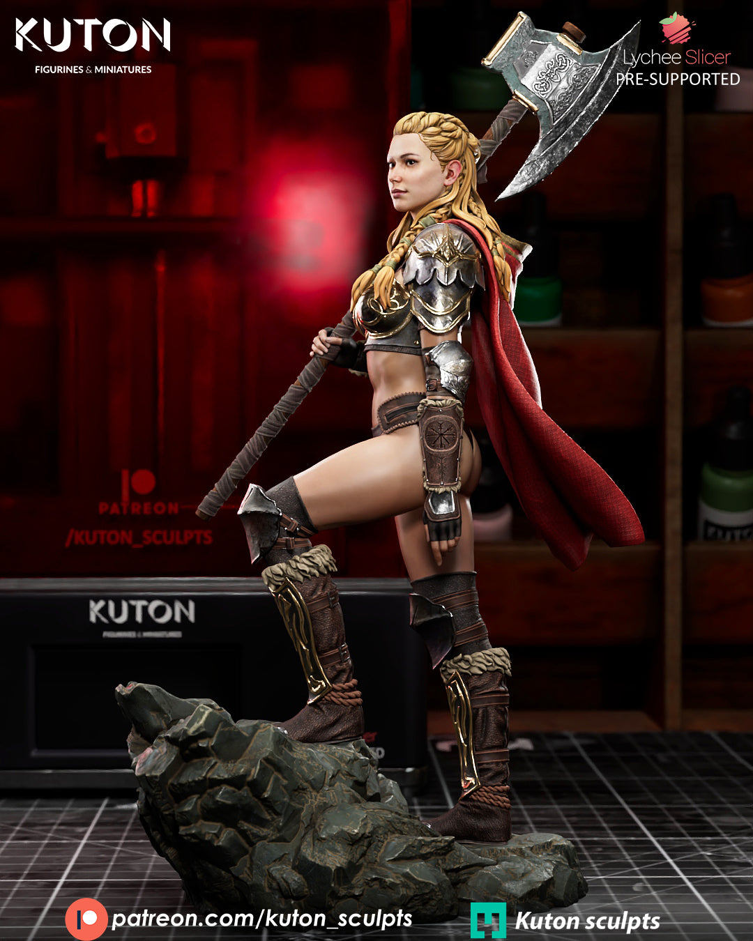 Eydis Thorne -  3D Printed Model Kit - 1:10 Scale
