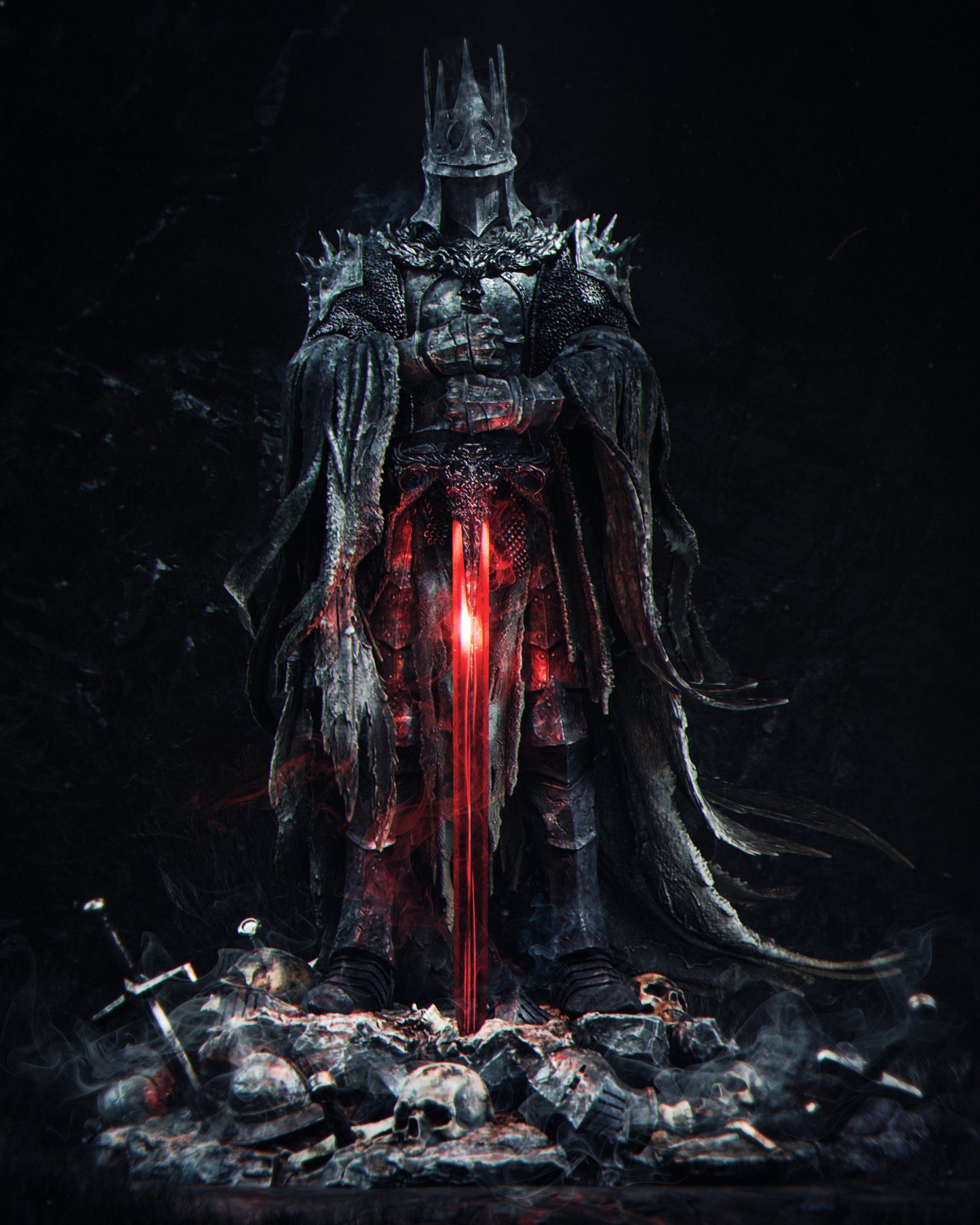 The Death Knight (WoW) - 3D Printed Model Kit - 1:6 scale (Fan Art)