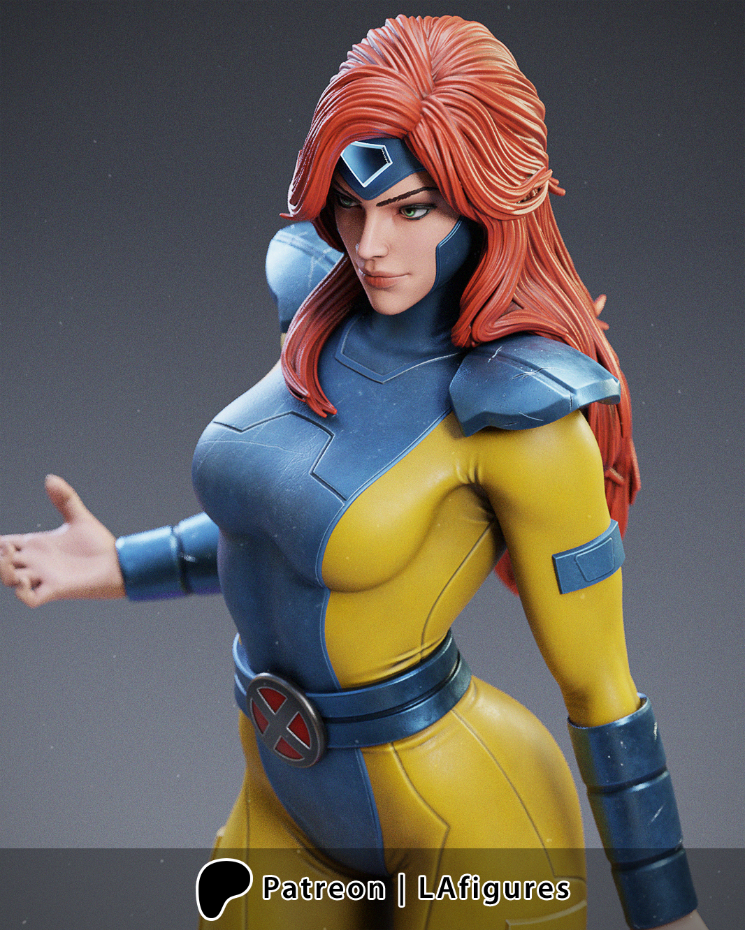 Jean Grey (X-Men) Statue - Fan Art - 10 scale (244mm) 3D Print Kit