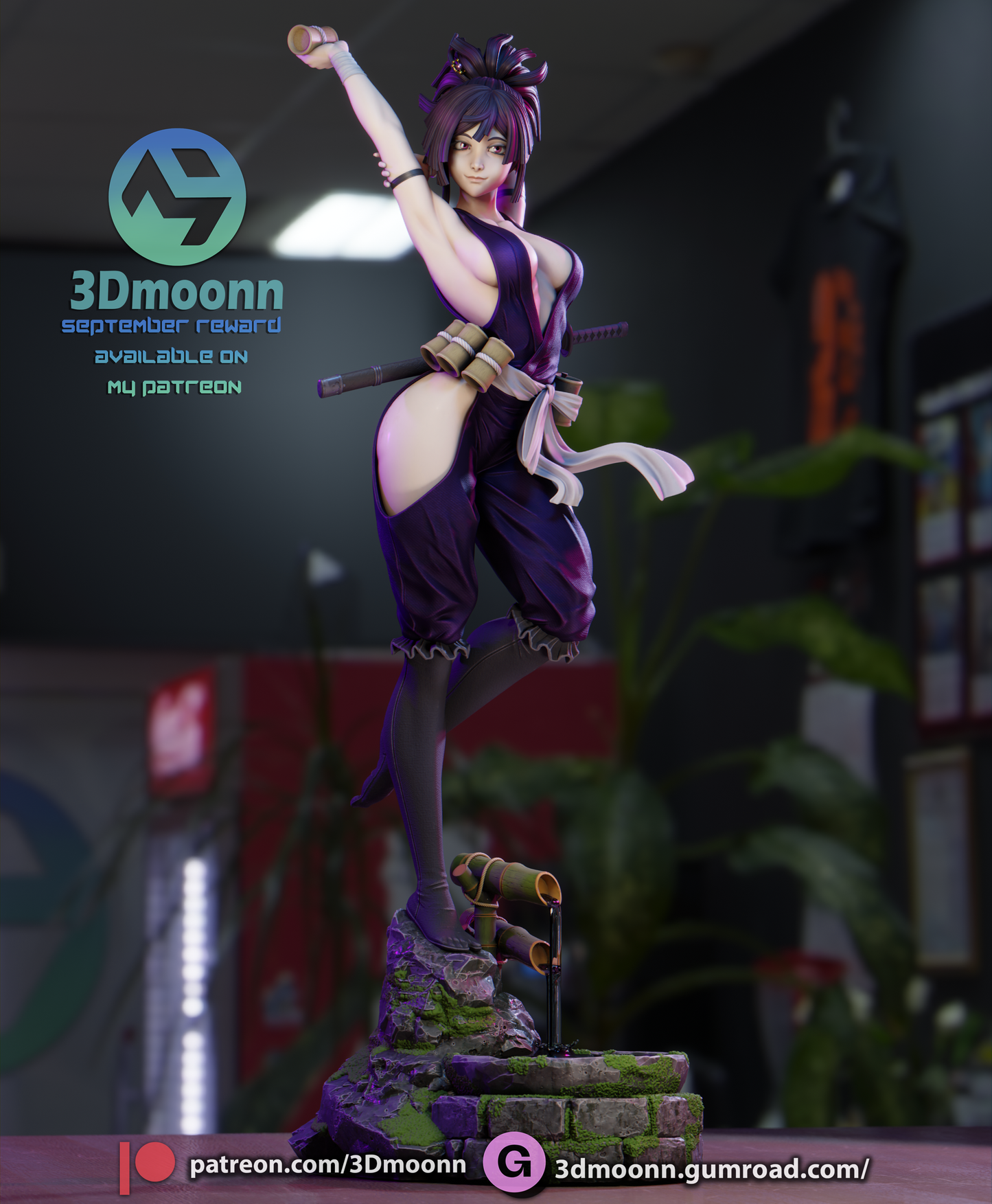 Yuzuriha (Hell's Paradise) - 3d Printed 1:6 model kit