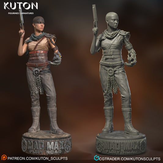 Furiosa (Mad Max) 3D Printed model 10th scale - 233mm - Fan Art