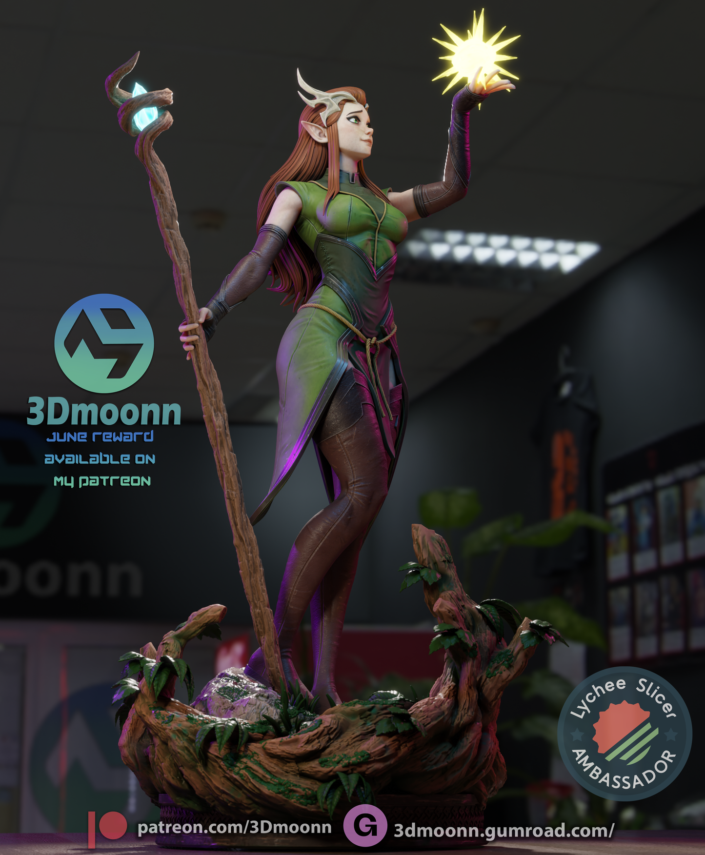 Kayleth (Vox Machina) - 3d Printed 1:6 model kit (Fan Art)