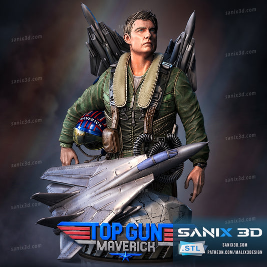Top Gun (Movie) 8 scale (160mm) - 3D Printed Fan Art