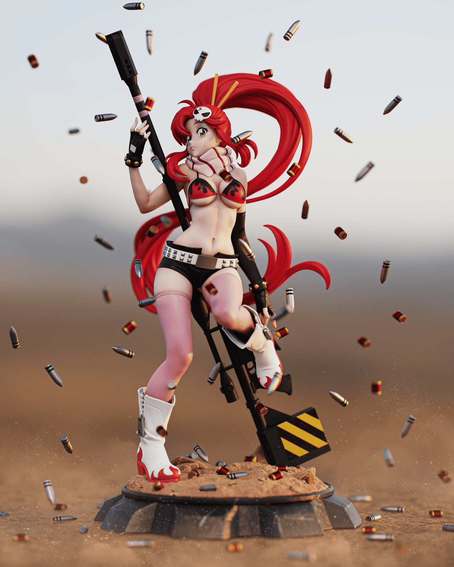 Yoko Littner (Gurren Lagann) - 3D Printed Model Kit - 1:6 scale