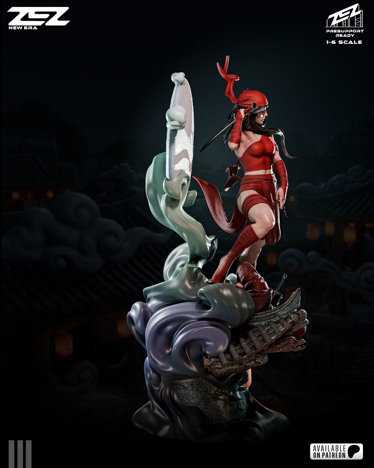 Elektra (ZEZ) - 3D Printed Fan Art Model Kit