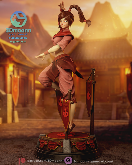 Ty Lee (The Last Airbender) - 3d Printed model kit (Fan Art)