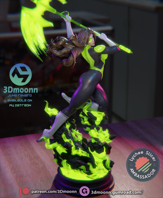Jessica Cruz (Injustice) Statue - Fan Art - 3D Print Kit