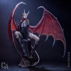 Mizora 3D Printed Statue - Unpainted and Unassembled (CA3D)