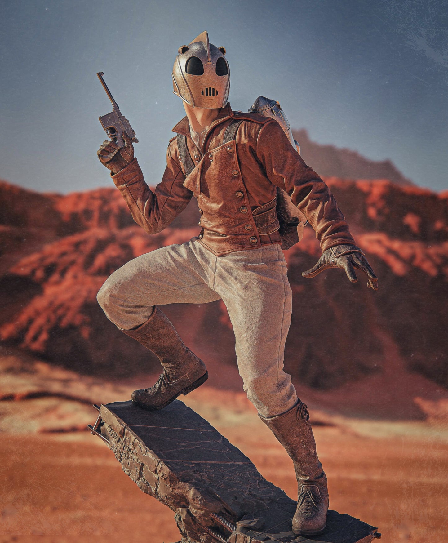 Ready to Post - The Rocketeer 6 Scale - Unpainted and Unassembled