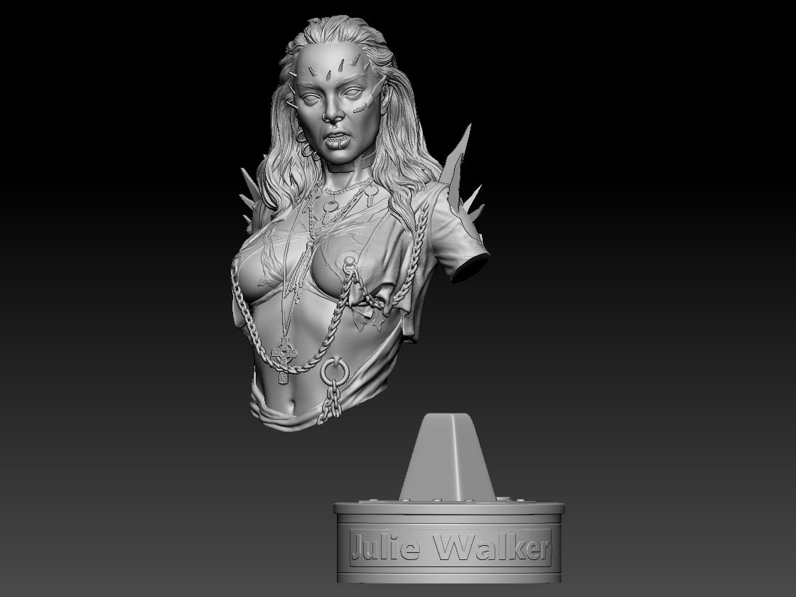 Julie Walker - Return of the Living Dead - 3D Printed Model Kit Statue / Bust