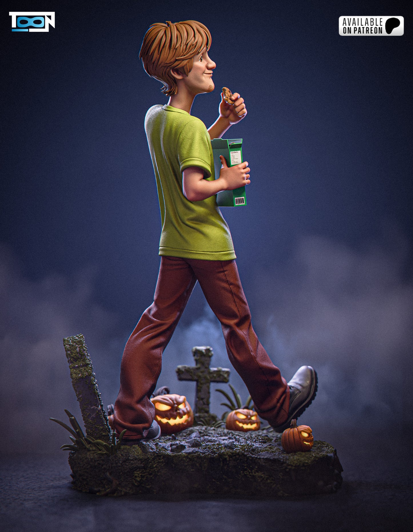 Shaggy - Scooby Doo - 6 Scale 3D Printed Statue Model Kit