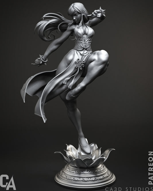 Chun Li (Fan Art) Sculpture - 4, 6 or 12 scale (495mm - 165mm) - 3D Print