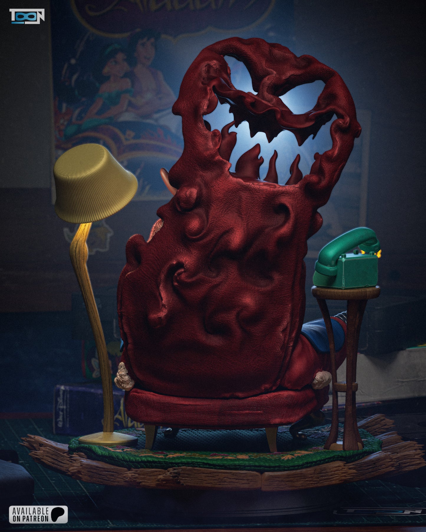 Courage the Cowardly Dog - 3D Printed Model Kit - 6 Scale