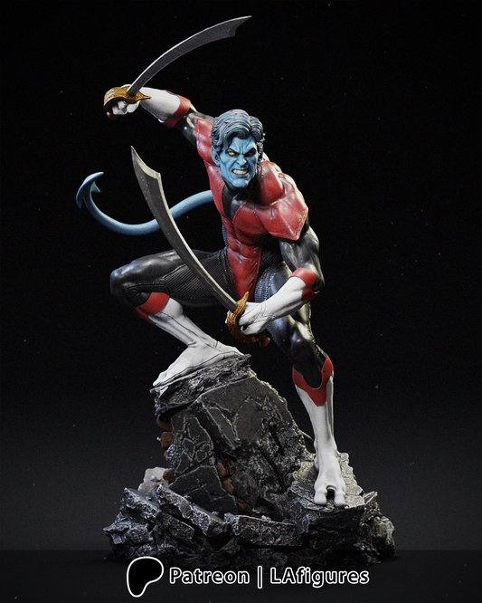 Nightcrawler (X-Men) 3D Print Fan Art - 10 Scale - LA Figures