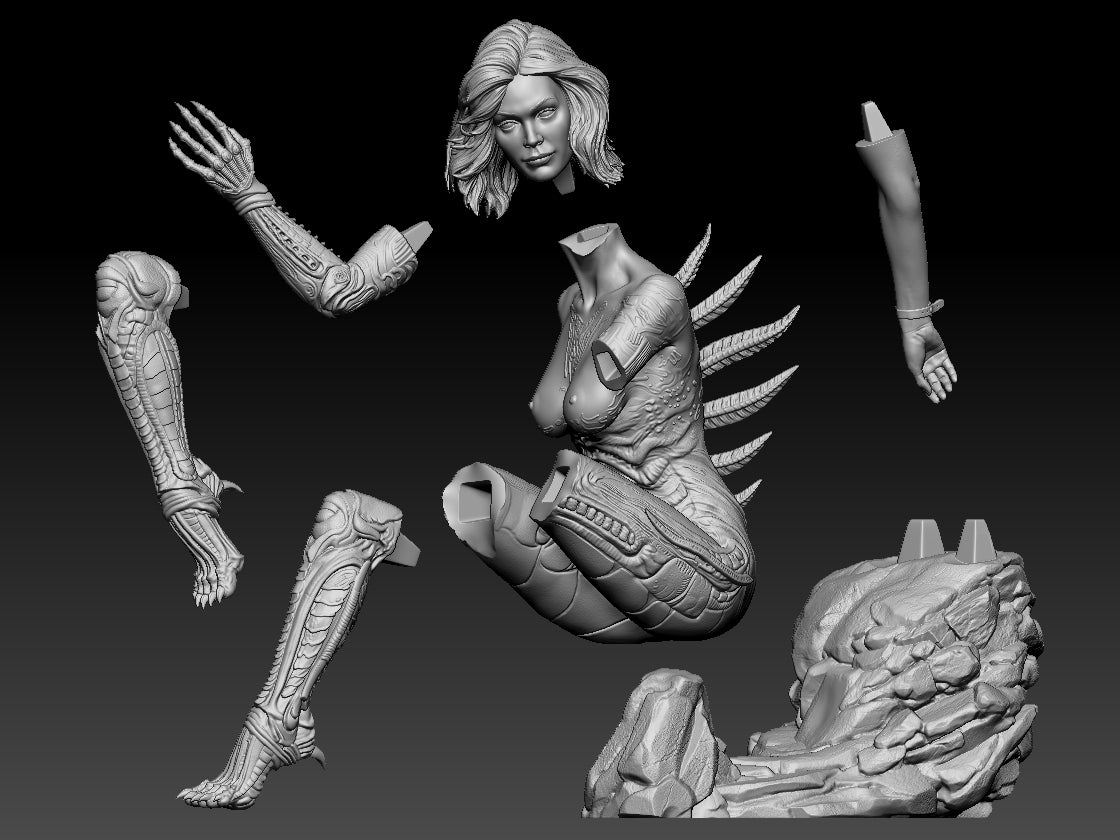 Sil - Species - 3D Printed Statue Model Kit