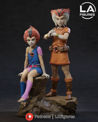 Willy Kit & Willy Kat (Thundercats) Statue - 184mm - 3D Print Fan Art