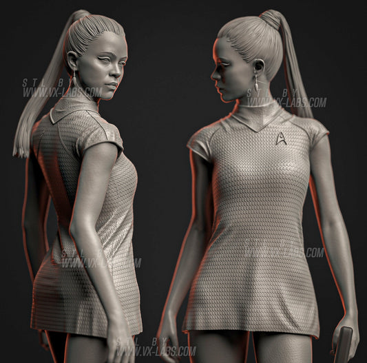 Uhura 3D Printed Model Statue Kit -310mm Height